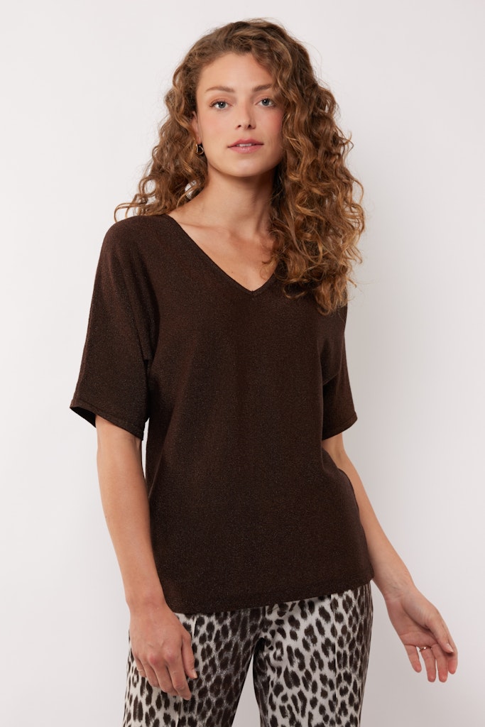 Edlin Knit Top##4; 514 Dark Chocola - Bruin