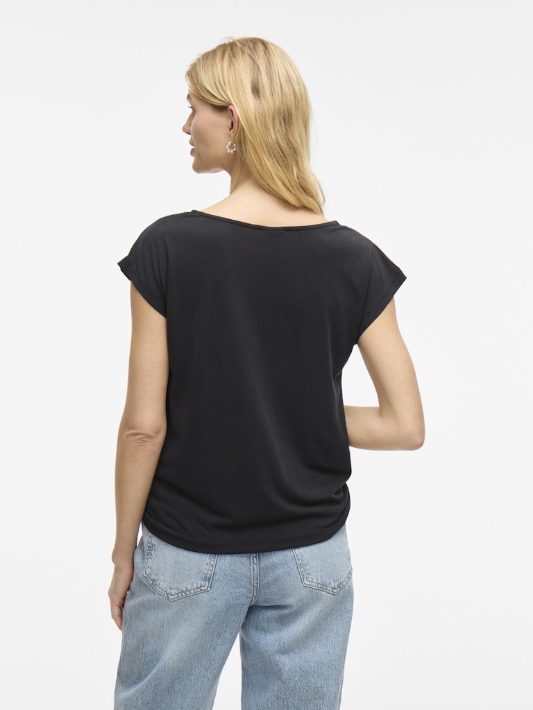 Vimodala Waterfall C/s Top/pb - Zwart