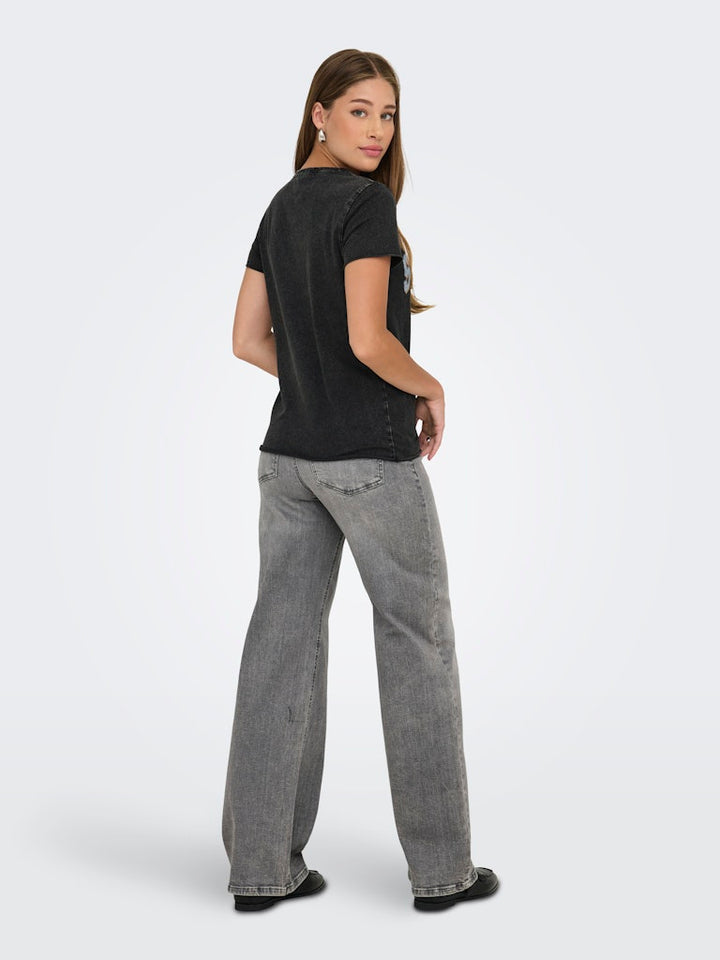 Onllucy Life Reg S/s Top Jrs Noos - Zwart