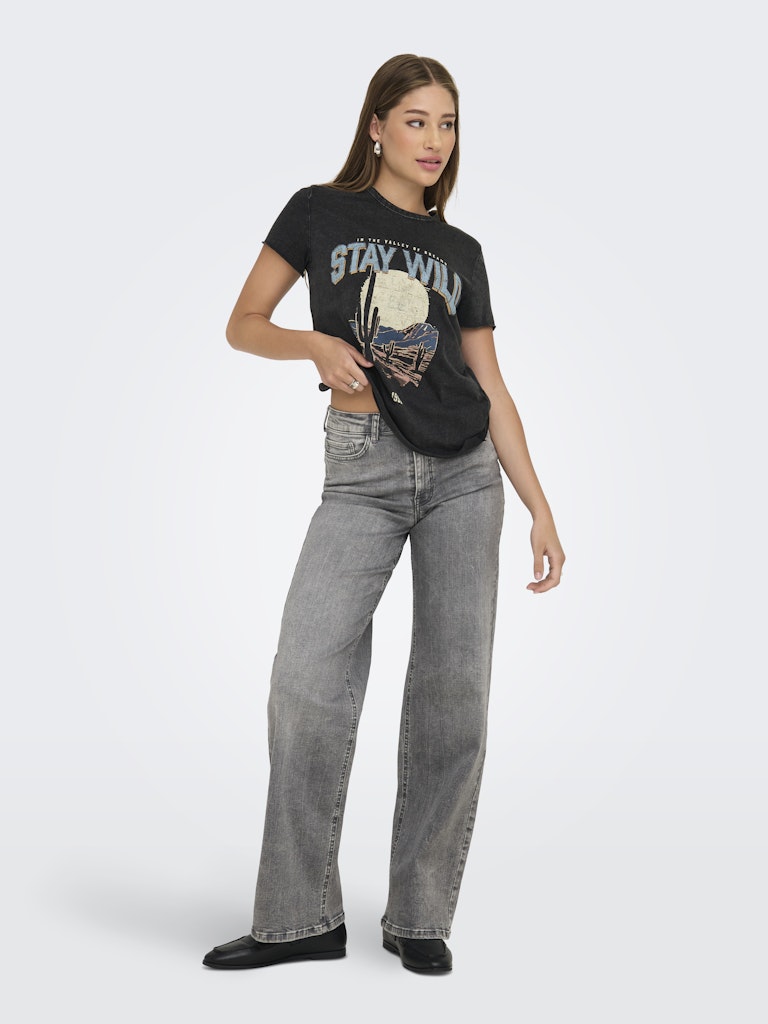 Onllucy Life Reg S/s Top Jrs Noos - Zwart