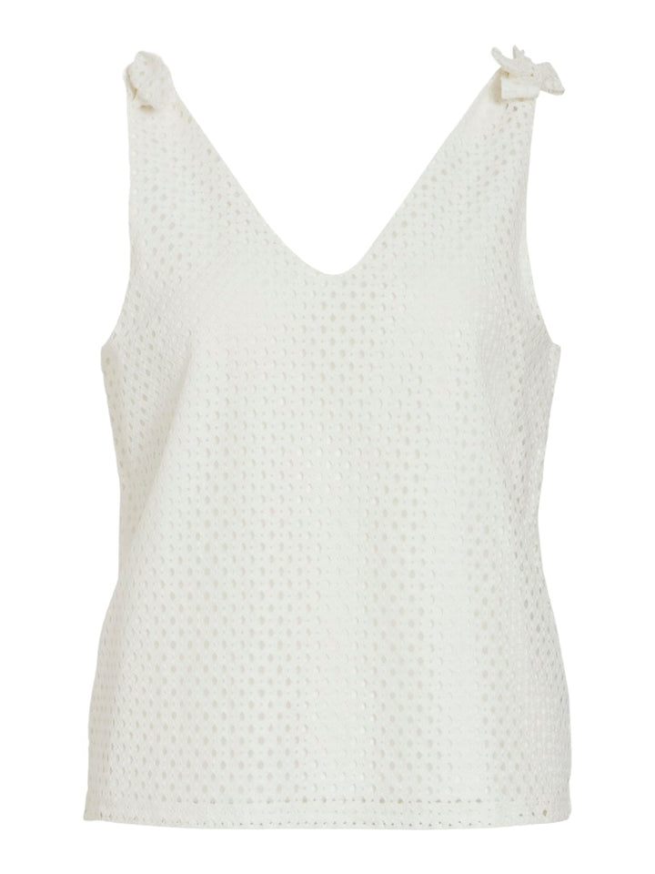 Vialvadora V-neck Sl Top - Off-white