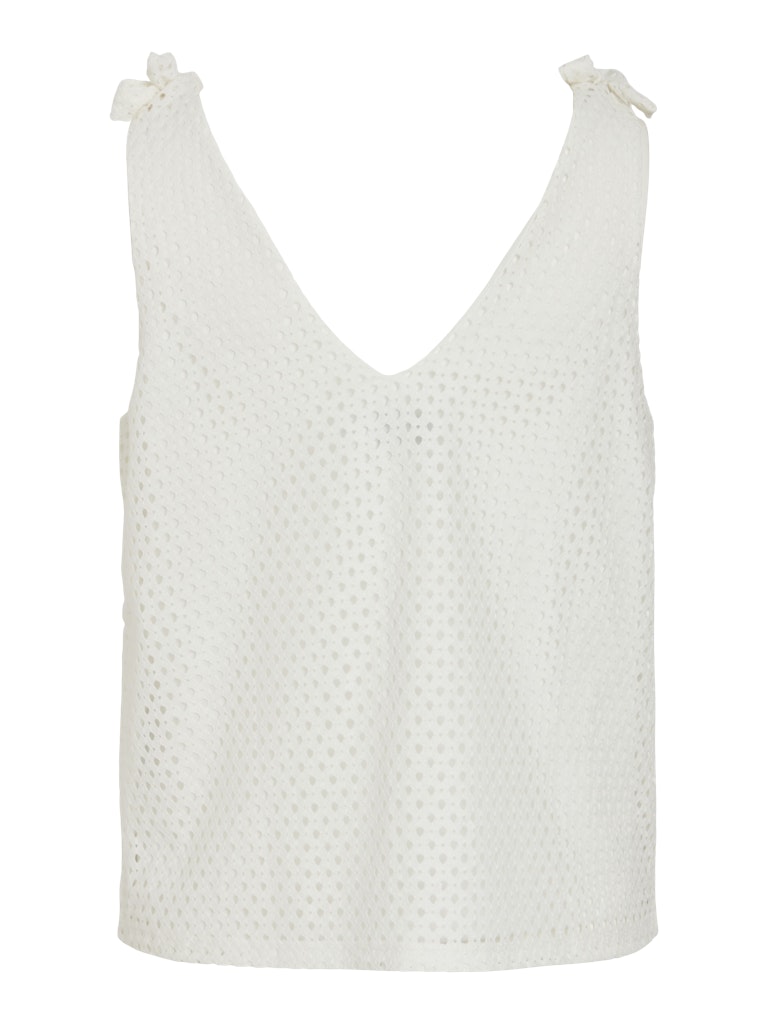 Vialvadora V-neck Sl Top - Off-white