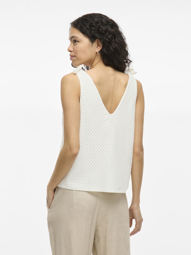 Vialvadora V-neck Sl Top - Off-white