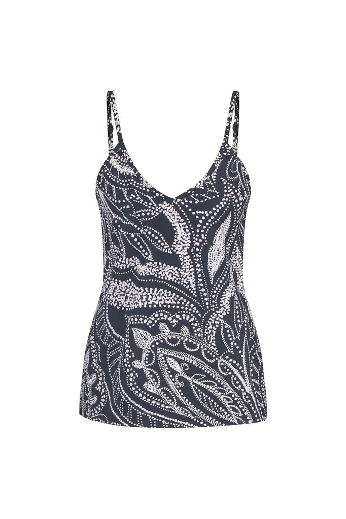Brynn Summer Dot Singlet - Blauw Dessin