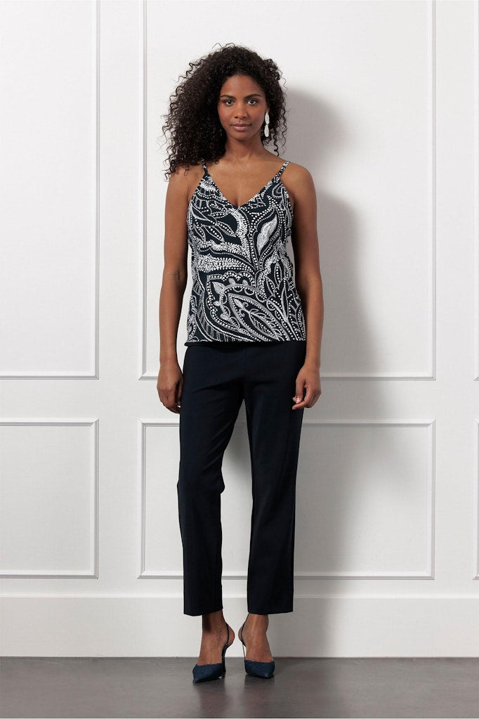 Brynn Summer Dot Singlet - Blauw Dessin