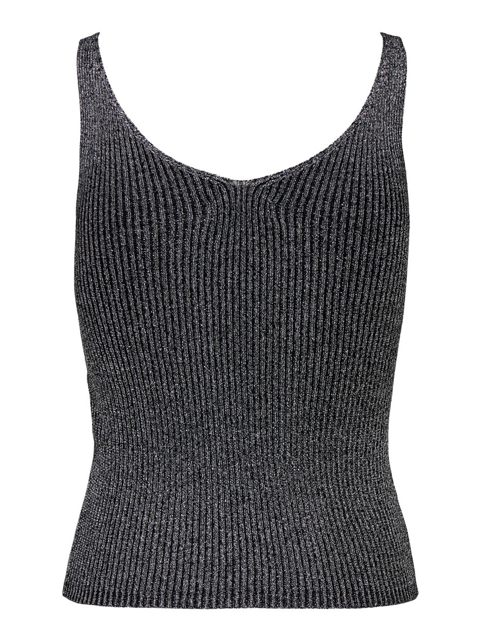 Jdybodilla Lurex S/l Top Knt - Antraciet