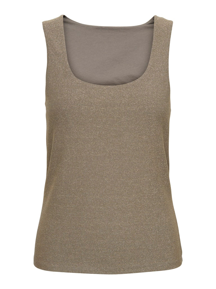 Onlea Glitter S/l 2-ways Top Jrs Noos - Goudkleurig