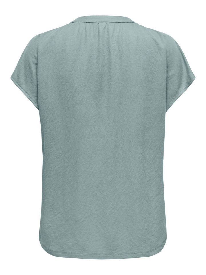 Onljany S/s String Top Jrs - Olijf