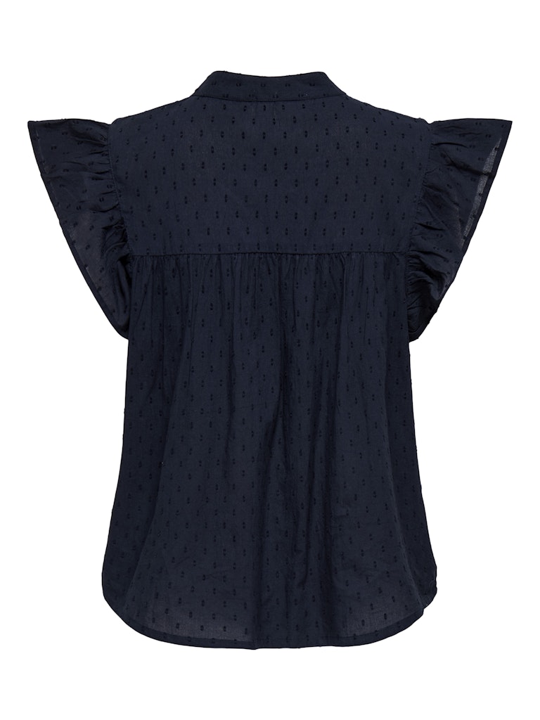 Jdykaya Sl Embroidery Top - Navy