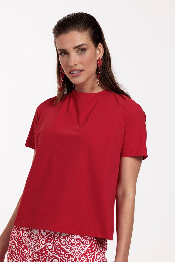 Minnen Bow Top - Steenrood