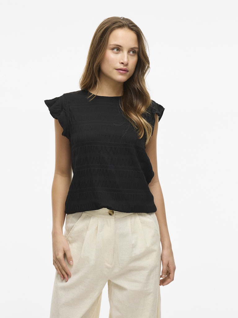Viraye Ss Top - Zwart