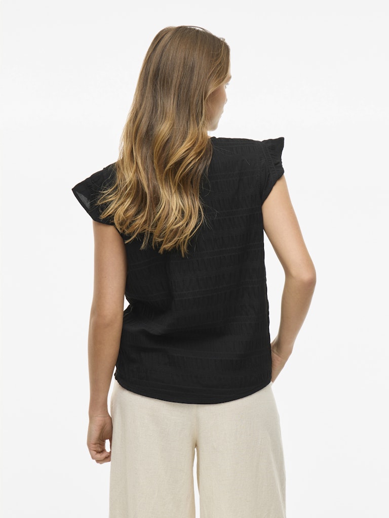 Viraye Ss Top - Zwart
