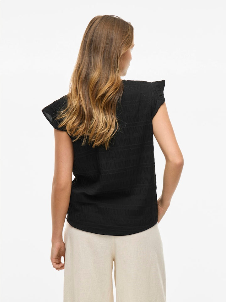 Viraye Ss Top - Zwart