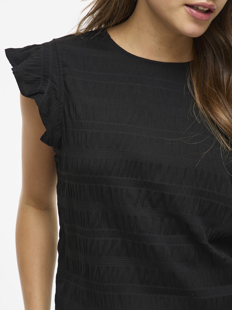 Viraye Ss Top - Zwart