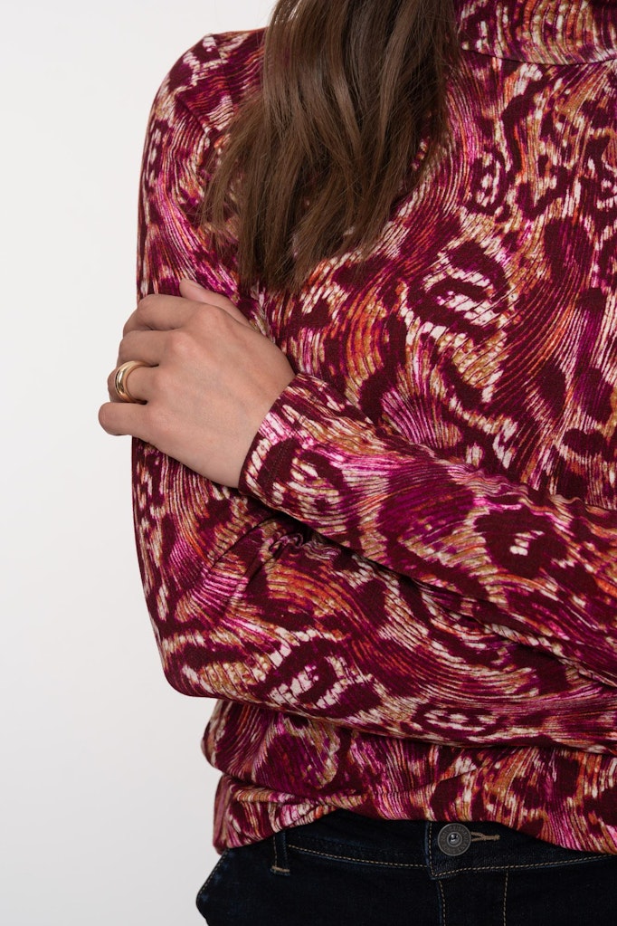 Top Aop With Col - Rood Dessin