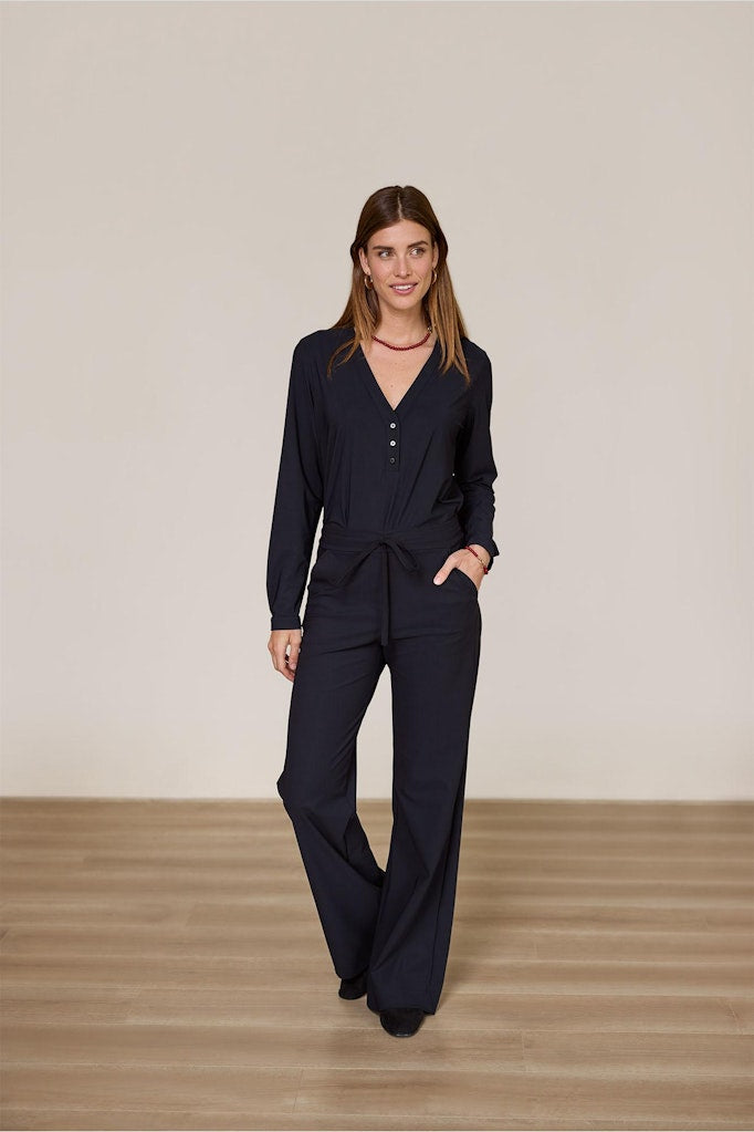 Evi Basic Blouse - Zwart