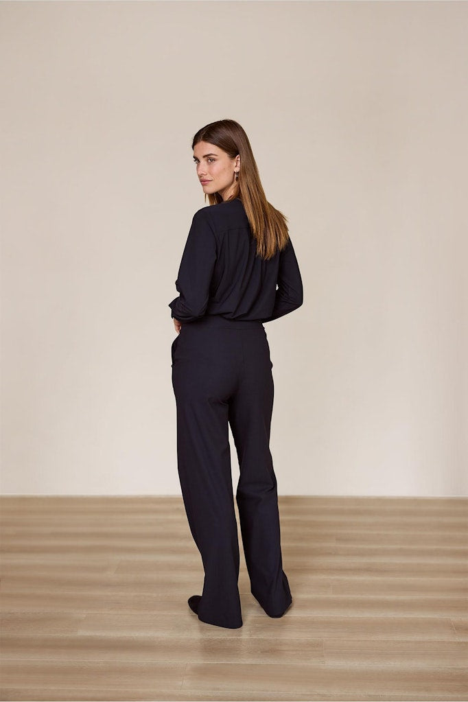 Evi Basic Blouse - Zwart