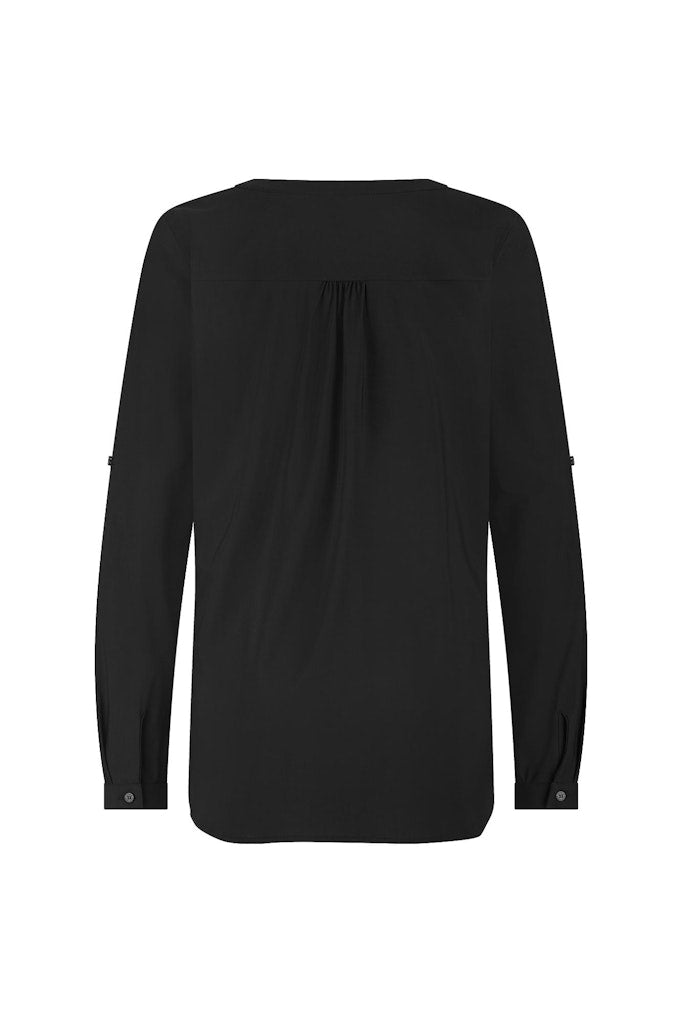 Evi Basic Blouse - Zwart