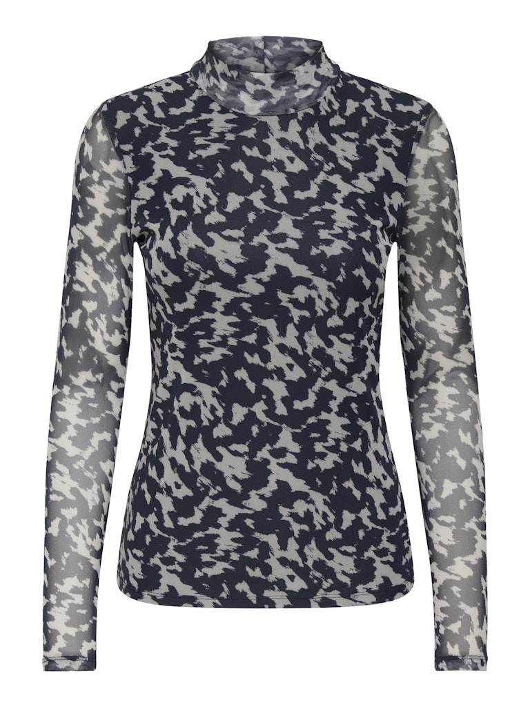 Onlerica Life Mesh L/s Top Jrs Noos - Grijs Dessin