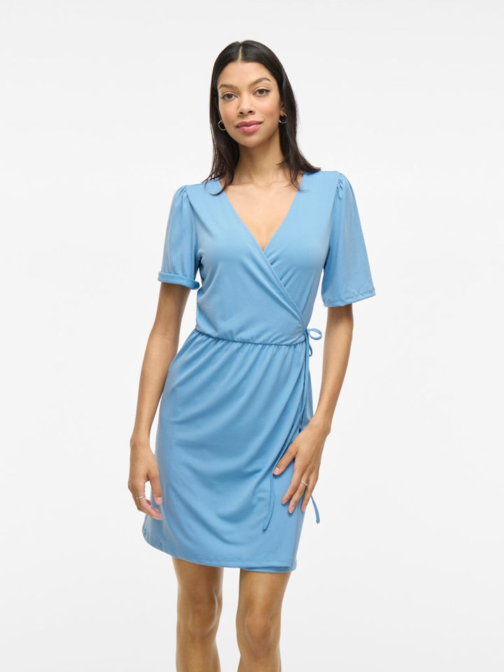 Vinayeli Ss Short Dress - Lichtblauw