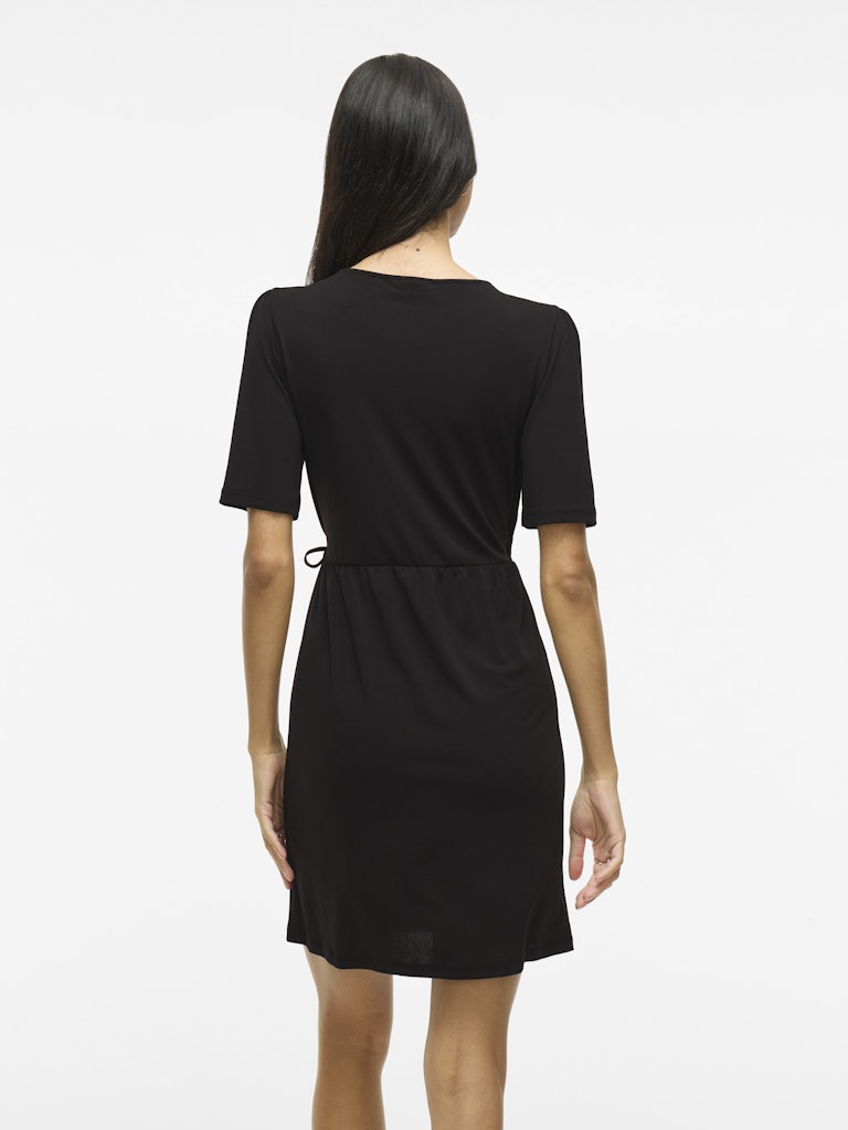 Vinayeli Ss Short Dress - Zwart