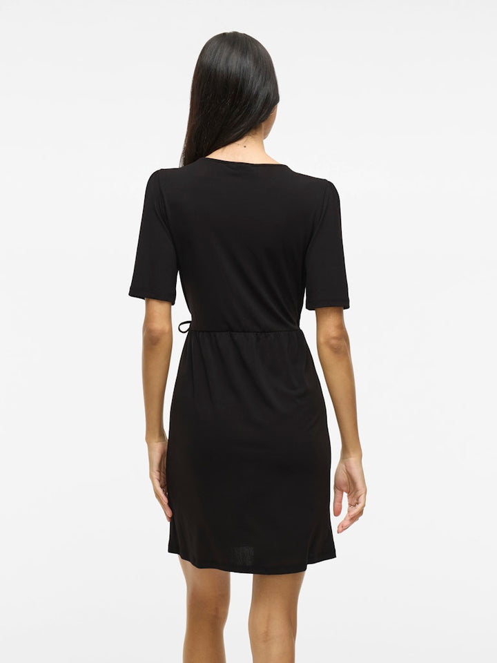 Vinayeli Ss Short Dress - Zwart