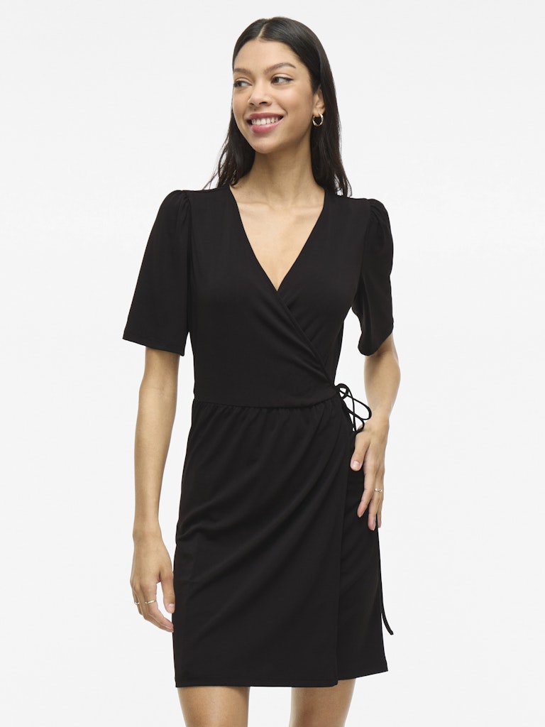 Vinayeli Ss Short Dress - Zwart