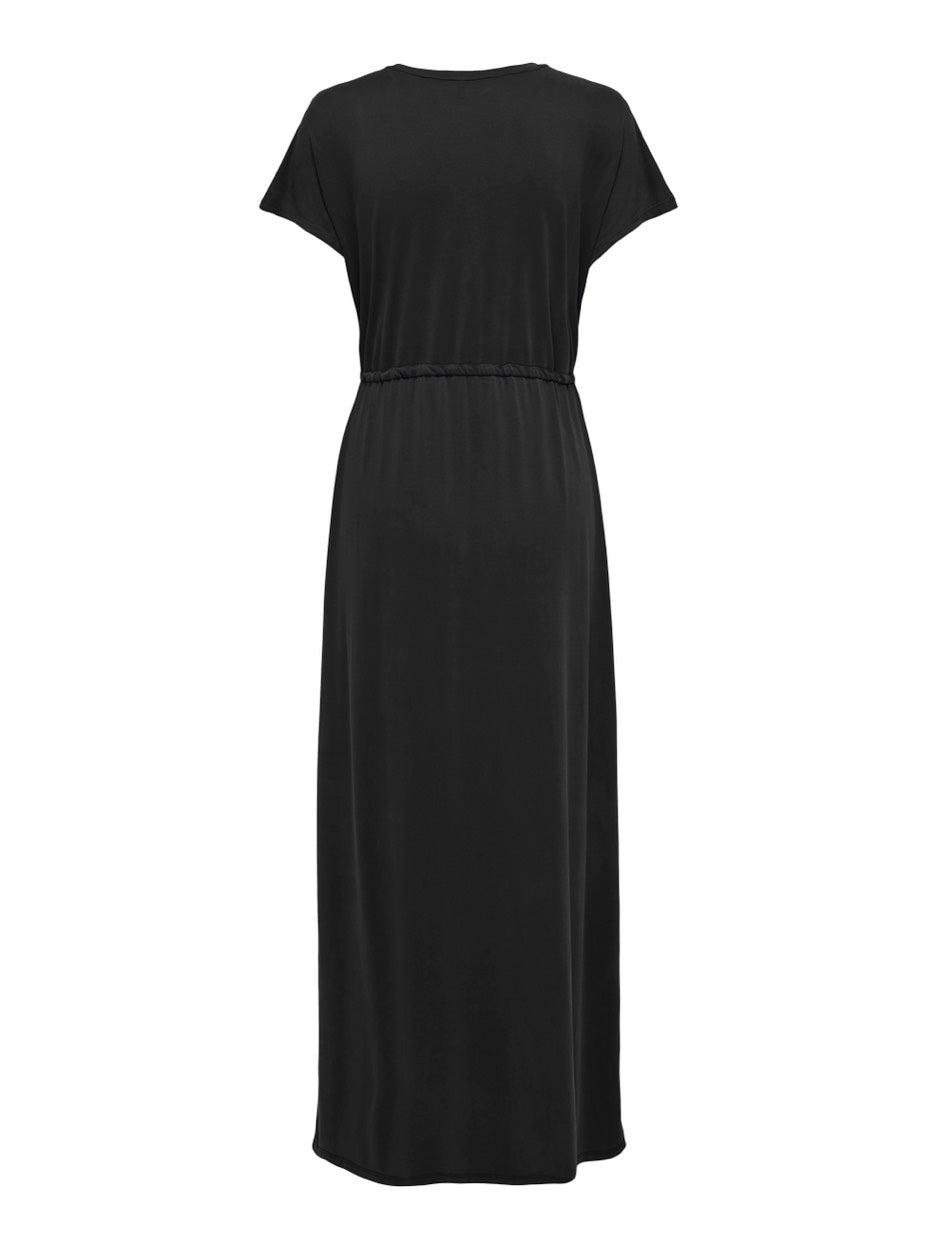 Onlhannah S/s Long Dress Jrs - Zwart