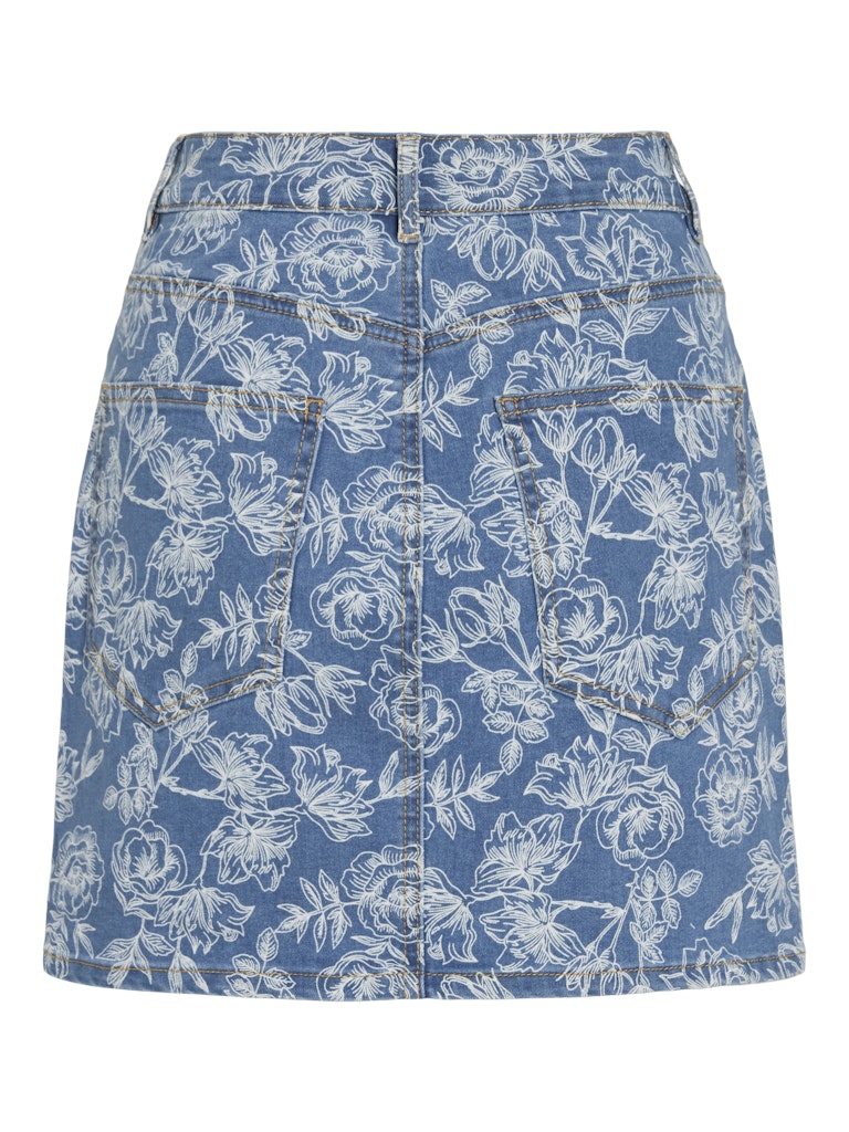 Vichia Hw Mini Flower Skirt - Blauw Dessin
