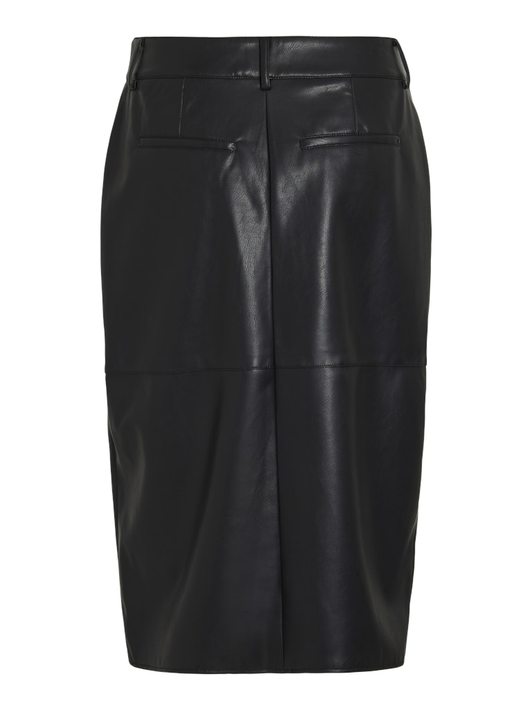 Vidagmar Hw Midi Coated Skirt - Noos - Zwart