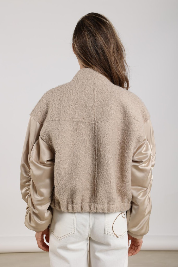 Baltimore Jacket Satin - Zand