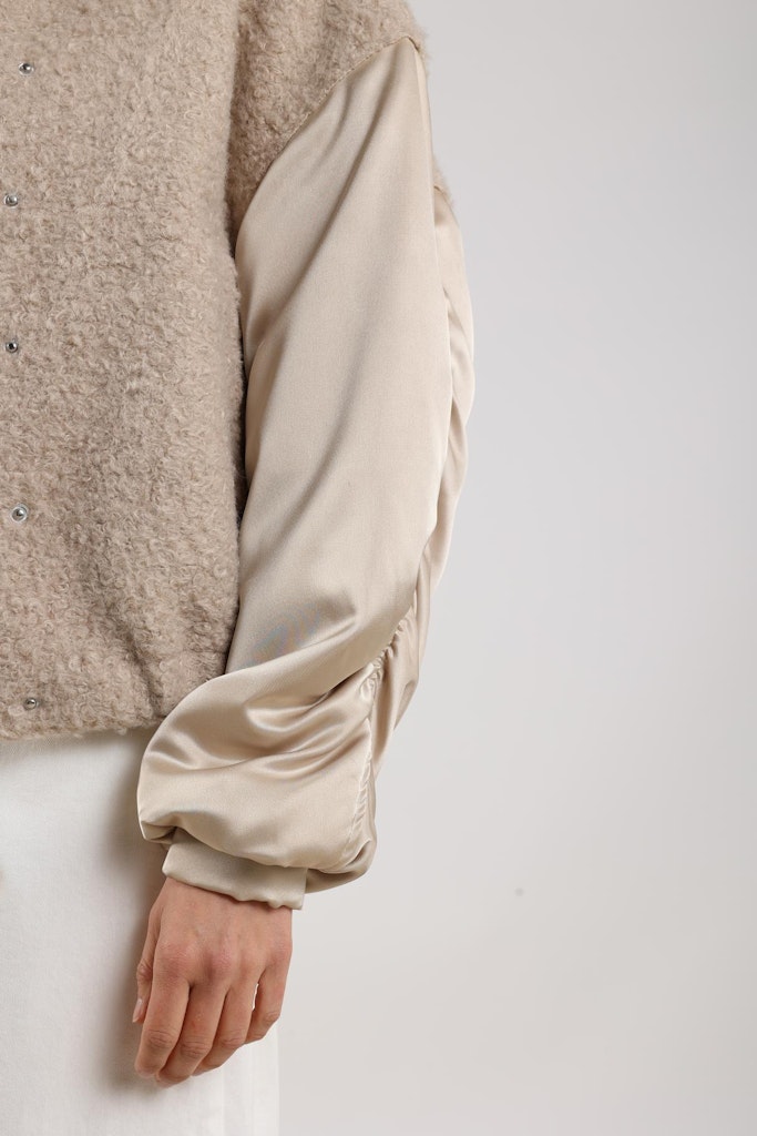 Baltimore Jacket Satin - Zand