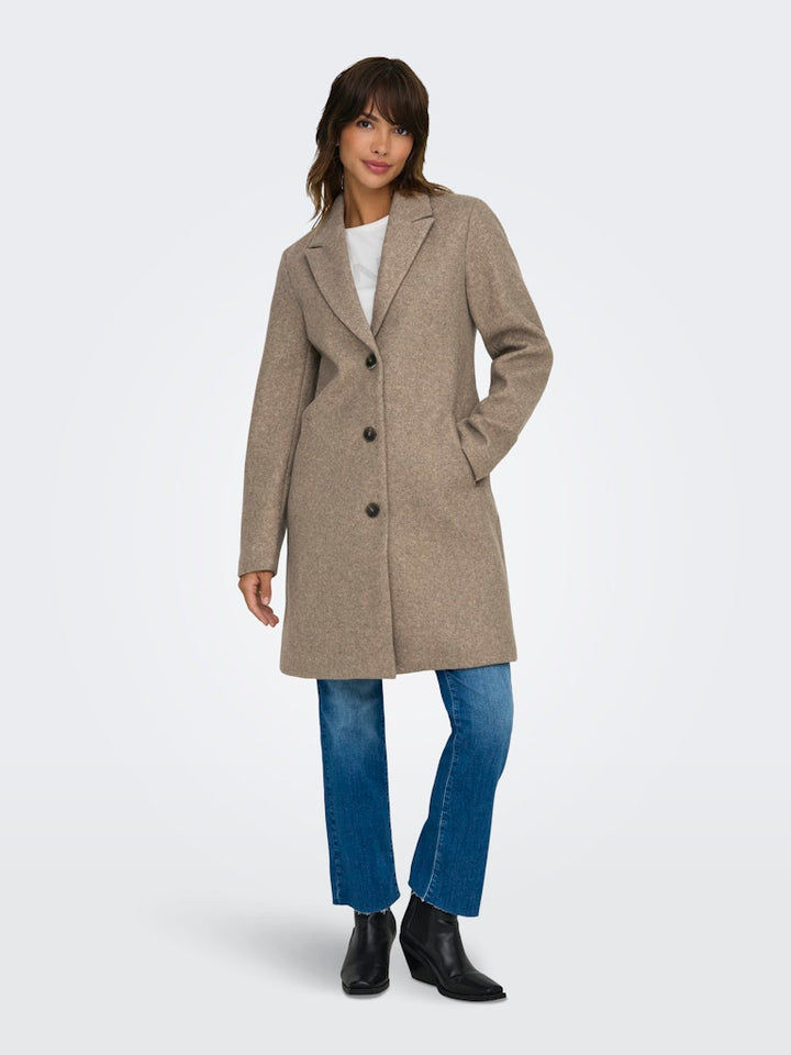 Jdyecho Life Coat Otw Noos - Zand Dessin