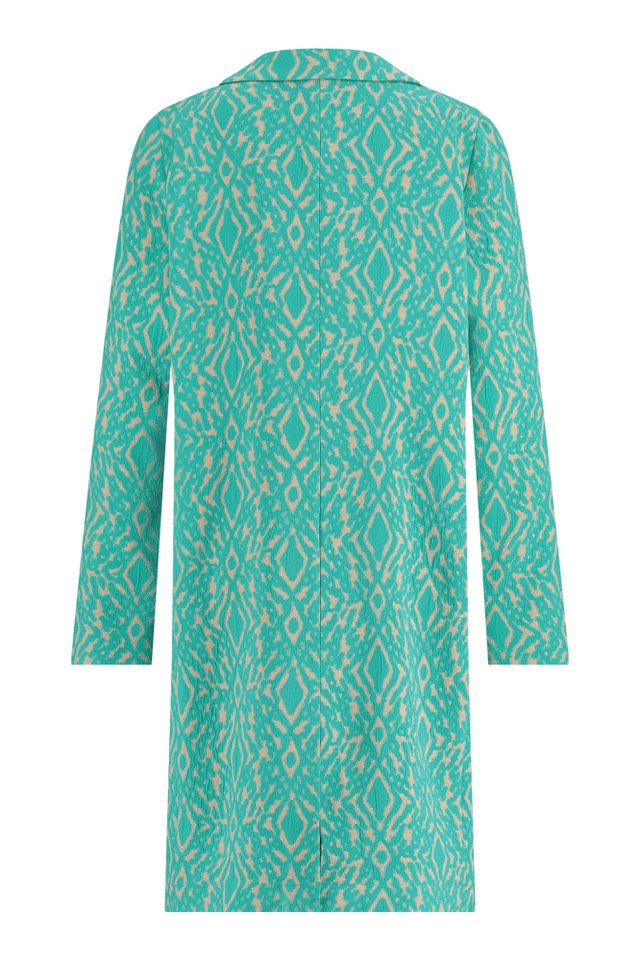 Josje Jacquard Blazer - Groen Dessin