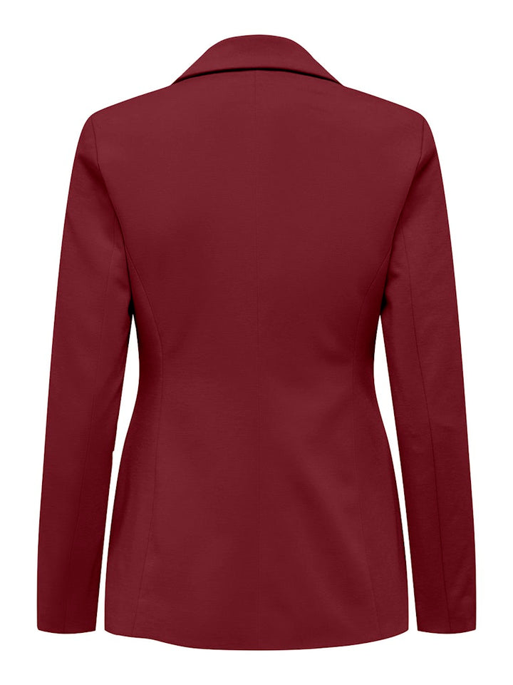 Onlpeach L/s Fit Blazer Tlr Noos - Wijnrood