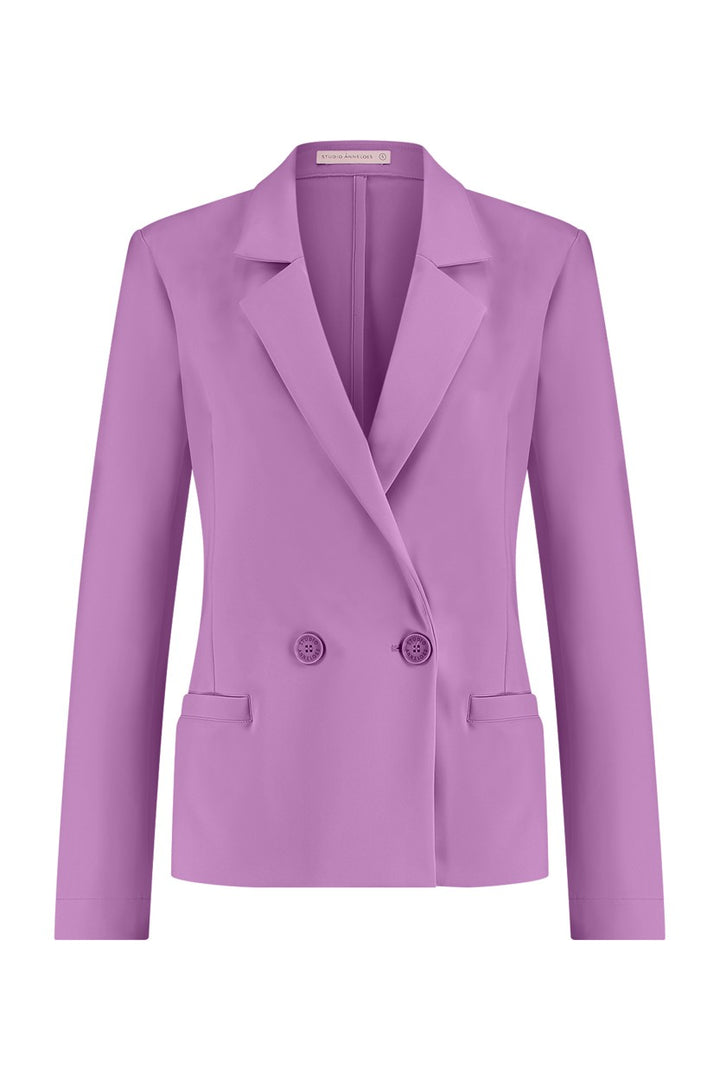 Cally Bonded Blazer - Oud Roze