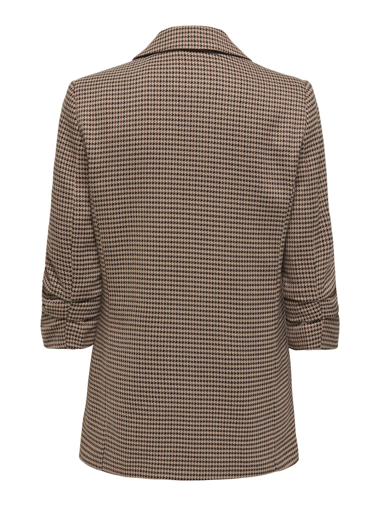 Onllettie Life 3/4 Check Blazer Tlr - Bruin Dessin