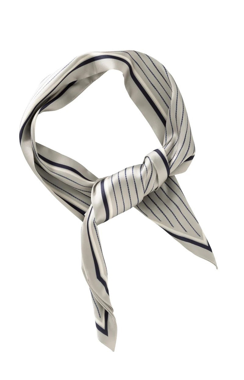 Striped Small Scarf - Zand