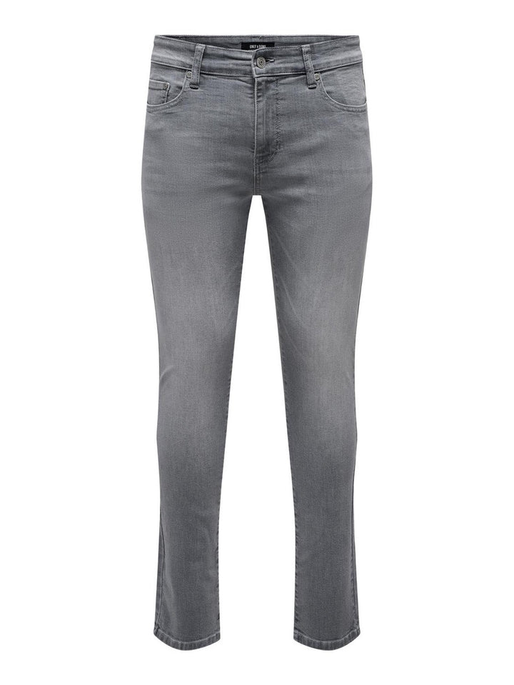 Slim Fit Gey Denim Model Loom - Grey Denim