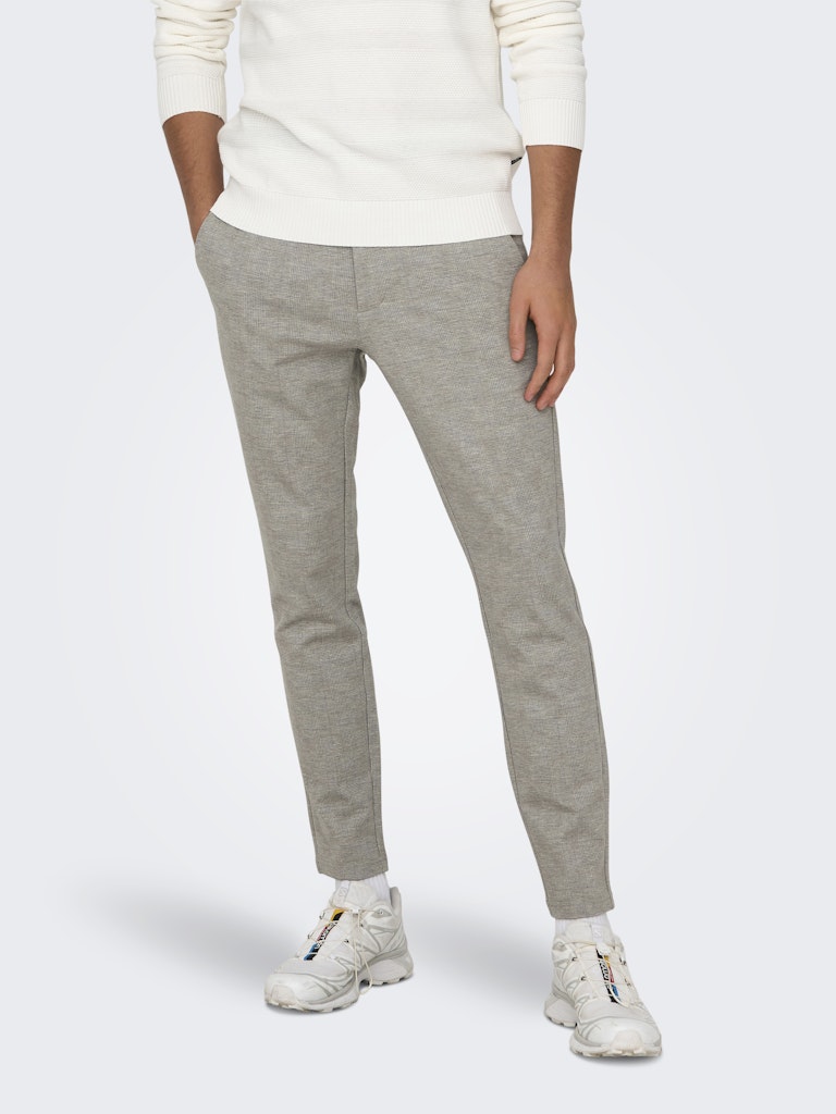 Onsmark Slim Check 020919 Pant Noos - Zand Dessin