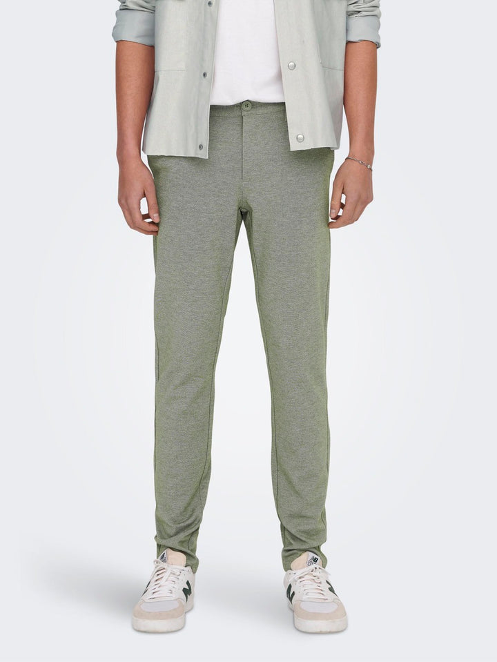 Onsmark Slim Tap 0209 Melange Pant - Olijf