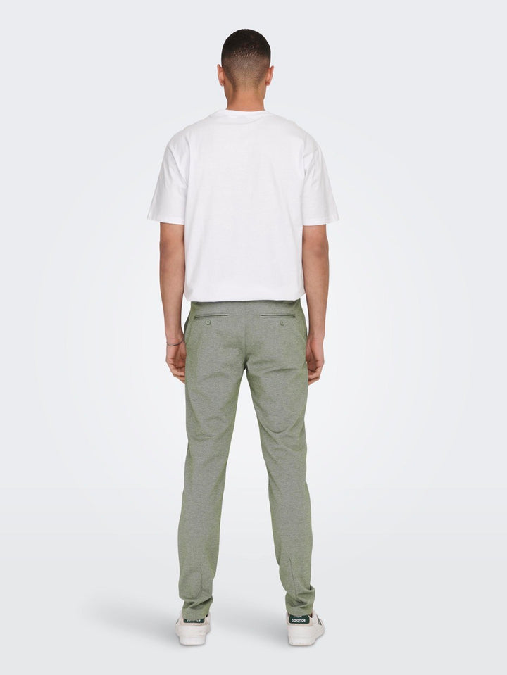 Onsmark Slim Tap 0209 Melange Pant - Olijf