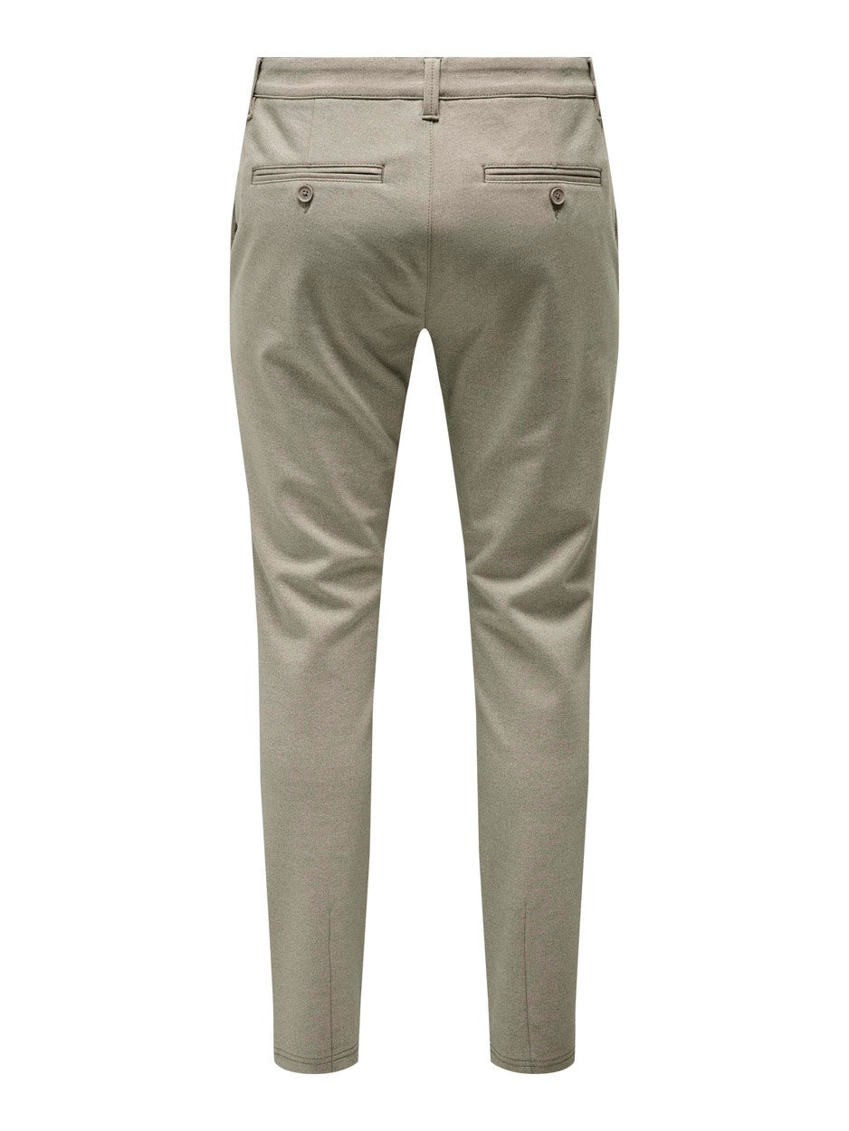 Onsmark Slim Tap 0209 Melange Pant - Taupe