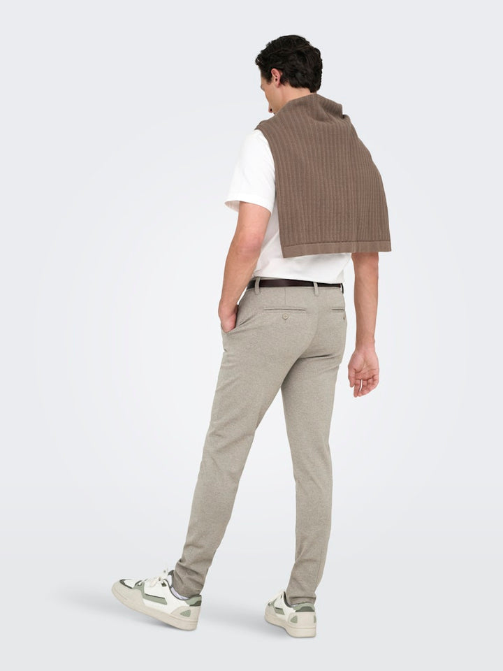 Onsmark Slim Tap 0209 Melange Pant - Taupe