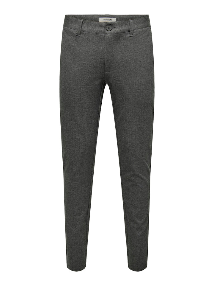 Onsmark Slim Check 020960 Pant - Grijs Dessin
