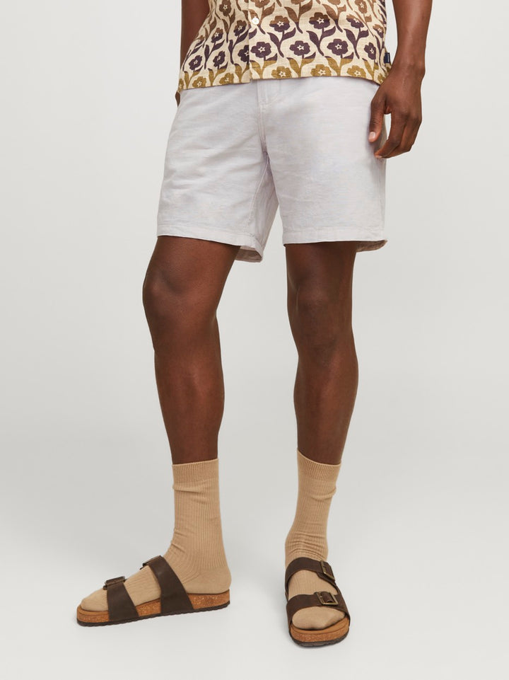Jpstace Jjsummer Linen Blend Short - Beige