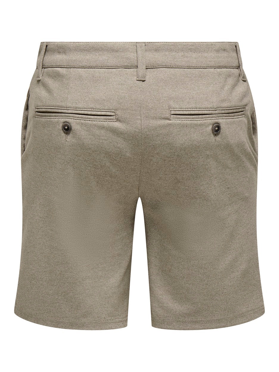 Onsmark 0209 Melange Shorts Noos - Kaki