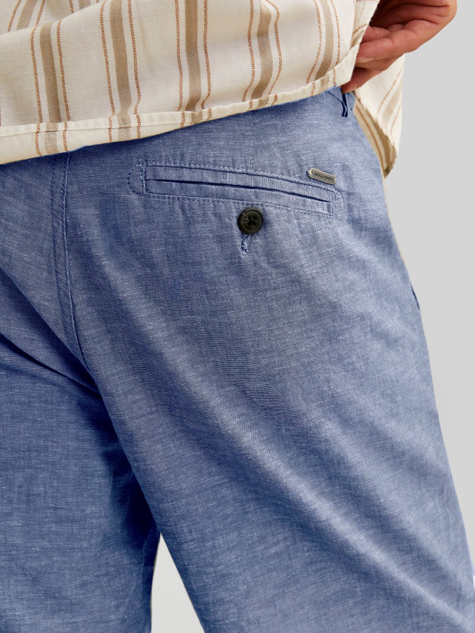 Jpstace Jjsummer Linen Blend Short - Lichtblauw