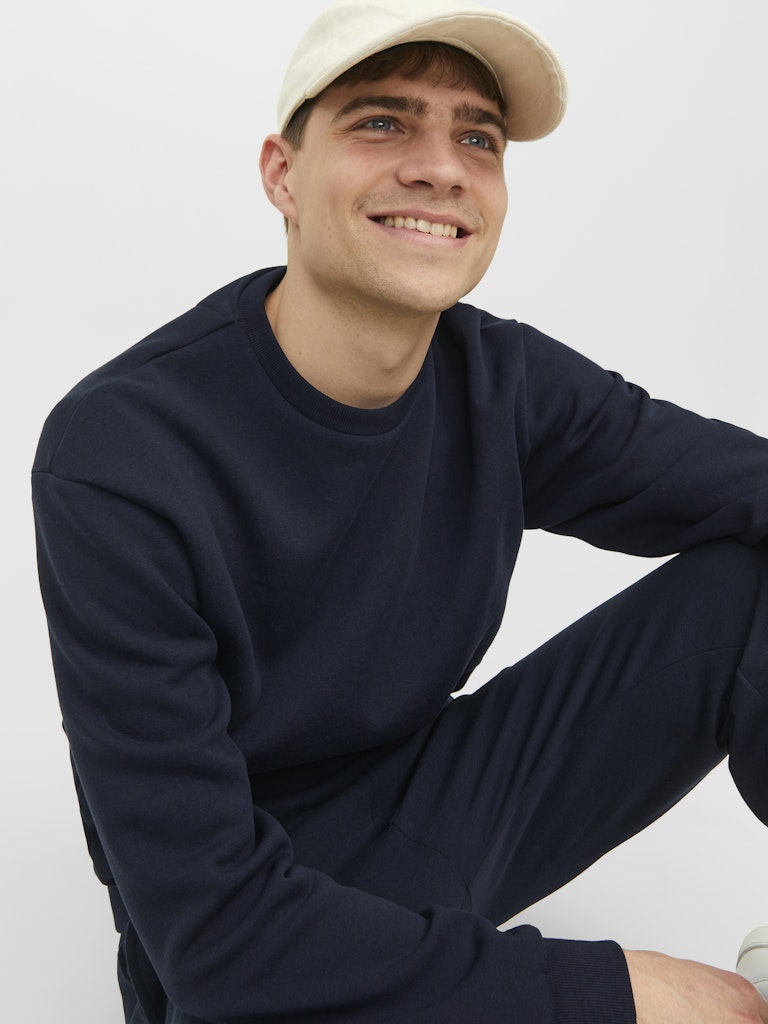 Jjebradley Sweat Crew Noos - Navy