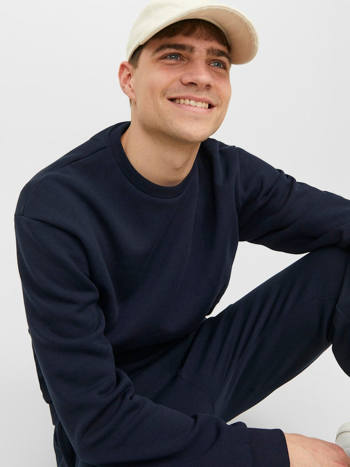 Jjebradley Sweat Crew Noos - Navy